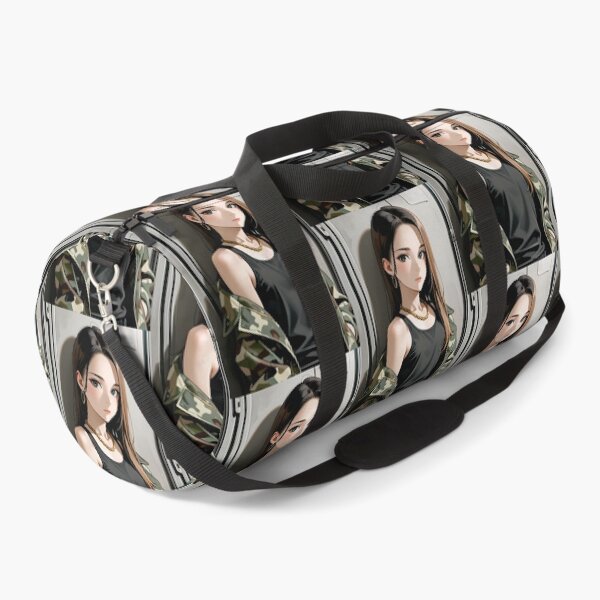 Item preview, Fashion - Woman in Camo Camo Jacket Tank Top Gold Chain Anime Variant 5 designed and sold by AnimeShin.