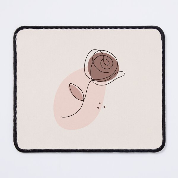 Item preview, Minimalist Beige Rose One Line Botanical Art Design designed and sold by CozyLittleShop.