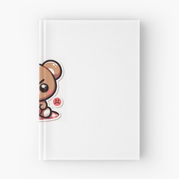 Item preview, Kawaii Hangry Mode Bear Sticker designed and sold by PastelPawsArt.