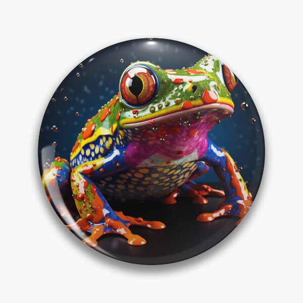 Item preview, Poison vivid color frog. Poisonous animal of tropical rainforest. Pet in terrarium designed and sold by anytka.
