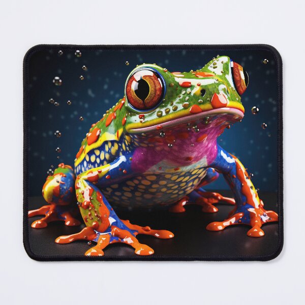 Item preview, Poison vivid color frog. Poisonous animal of tropical rainforest. Pet in terrarium designed and sold by anytka.