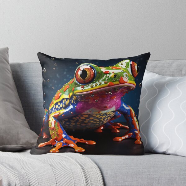 Item preview, Poison vivid color frog. Poisonous animal of tropical rainforest. Pet in terrarium designed and sold by anytka.