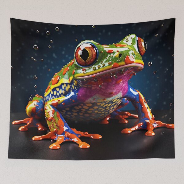 Item preview, Poison vivid color frog. Poisonous animal of tropical rainforest. Pet in terrarium designed and sold by anytka.