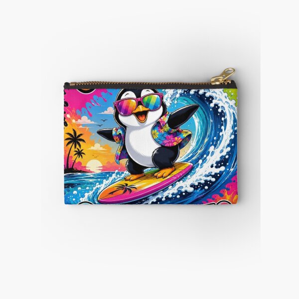 Item preview, Chill Mode Surf Vibes Cute Penguin Surfing Cartoon T-Shirt designed and sold by M.Store.
