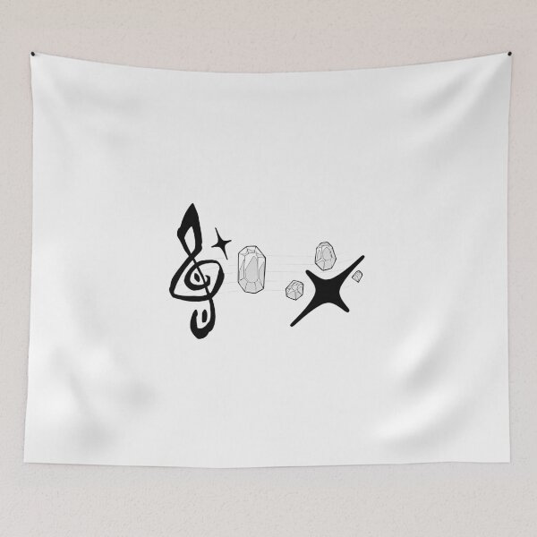 Item preview, Sound score musical clef symbol surrounded by explosive gems designed and sold by Deviantfant.