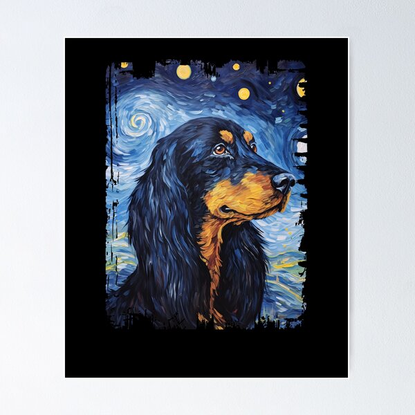 Item preview, Funny Gordon Setter Starry Night Illustration Mom Dad Kids designed and sold by rafaeltto.