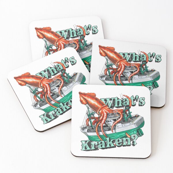 Item preview, What's Kraken? Red Colossal Squid Design  designed and sold by Kelsey Worth.