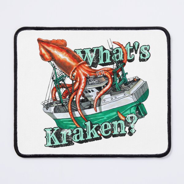 Item preview, What's Kraken? Red Colossal Squid Design designed and sold by Kelsey Worth.