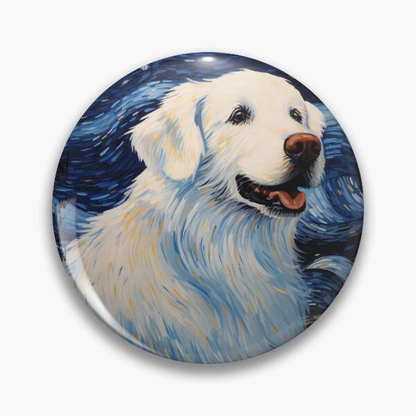 Item preview, Funny Great Pyrenees Starry Night Illustration Mom Dad Kids designed and sold by rafaeltto.