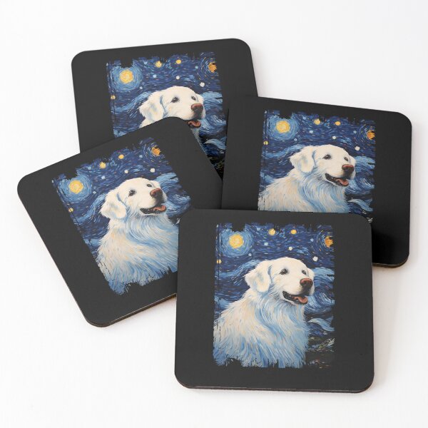 Item preview, Funny Great Pyrenees Starry Night Illustration Mom Dad Kids designed and sold by rafaeltto.