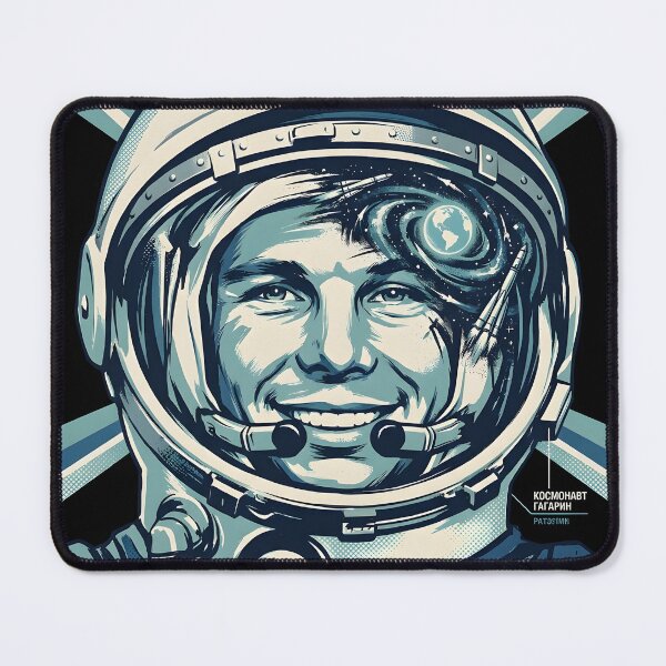 Item preview, Yuri Gagarin Soviet Space Propaganda Helmet Art designed and sold by EKHOAISTORE.