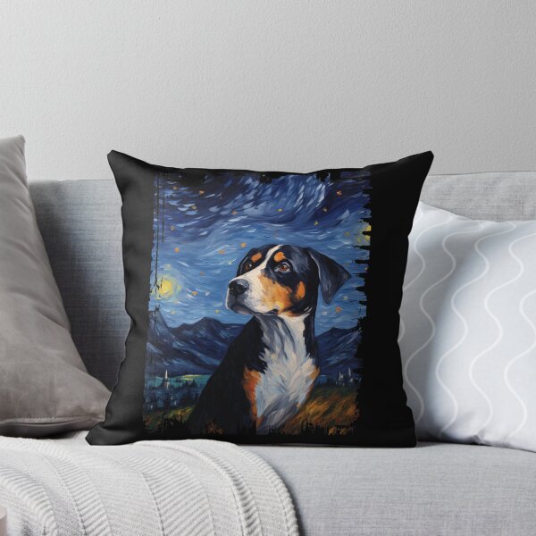 Item preview, Funny Greater Swiss Mountain Starry Night Illustration Mom Dad Kids designed and sold by rafaeltto.