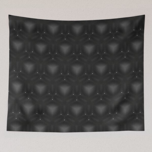 Item preview, Monochrome Repeating Geometric Mandala Pattern designed and sold by IntelliMindDesigns.