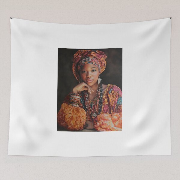 Item preview, Woman from Chad - African Woman Ethnic Portrait designed and sold by Oldetimemercan.