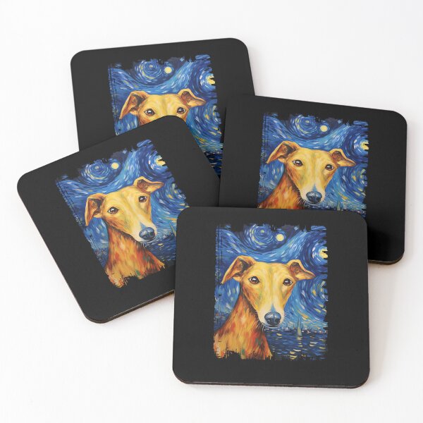 Item preview, Funny Greyhound Starry Night Illustration Mom Dad Kids designed and sold by rafaeltto.