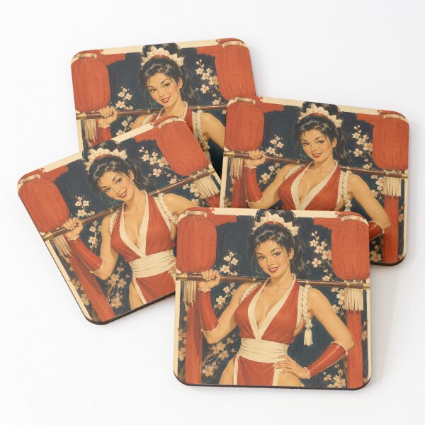 Item preview, Martial Arts Pinup – Vintage Fighting Queen designed and sold by Cosplayvintage.