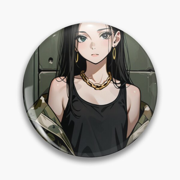 Item preview, Fashion - Woman in Camo Camo Jacket Tank Top Gold Chain Anime designed and sold by AnimeShin.