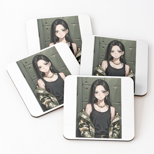 Item preview, Fashion - Woman in Camo Camo Jacket Tank Top Gold Chain Anime designed and sold by AnimeShin.