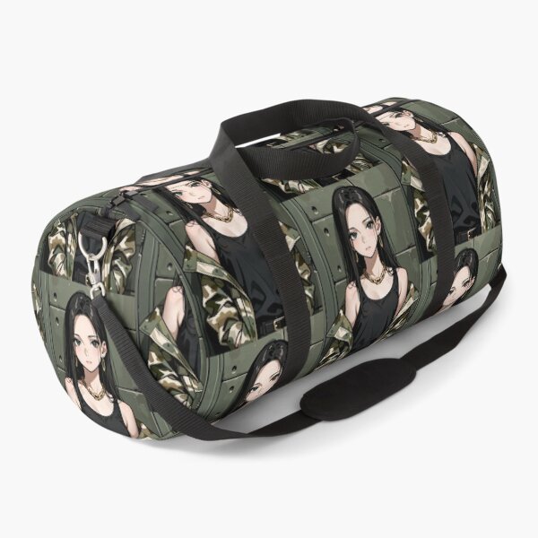 Item preview, Fashion - Woman in Camo Camo Jacket Tank Top Gold Chain Anime designed and sold by AnimeShin.