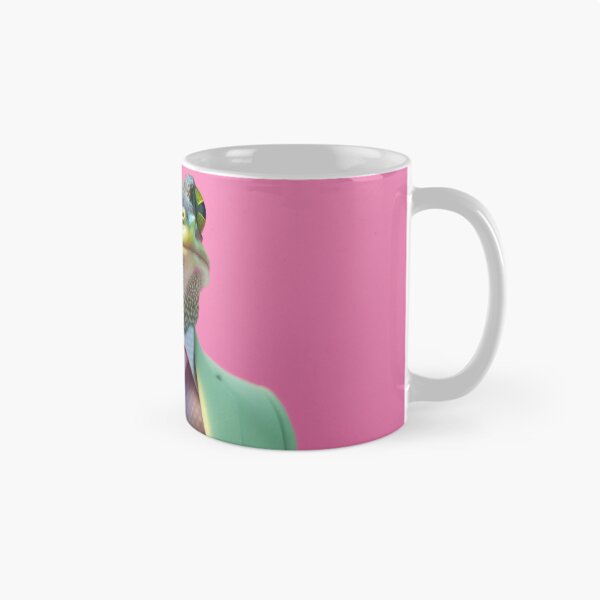 Item preview, Frog in a green jacket and pink tie designed and sold by anytka.