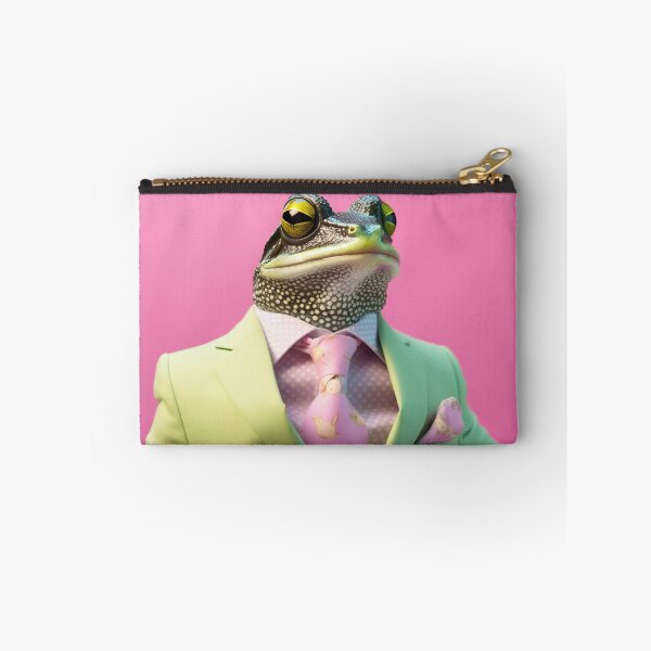 Item preview, Frog in a green jacket and pink tie designed and sold by anytka.