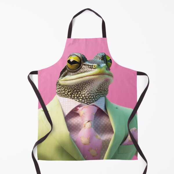 Item preview, Frog in a green jacket and pink tie designed and sold by anytka.