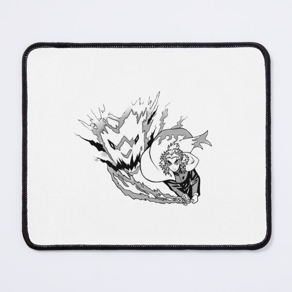Item preview, Flame Hashira unleashing his ultimate ninth form tiger strike designed and sold by Deviantfant.