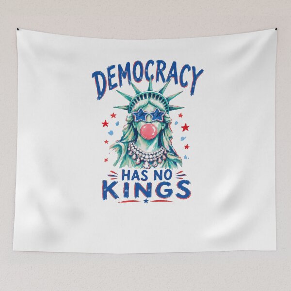 Item preview, Democracy Has No Kings American Patriot Political Freedom designed and sold by HumansStuck12.