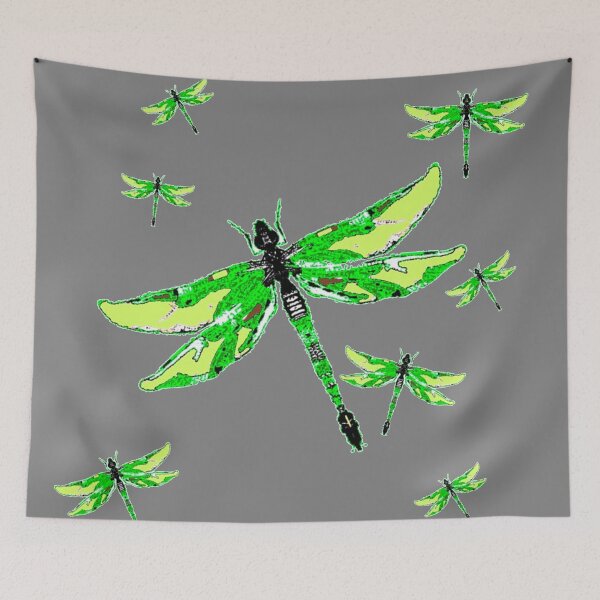 Item preview, EMERALD GREEN DRAGONFLIES designed and sold by sharlesart.