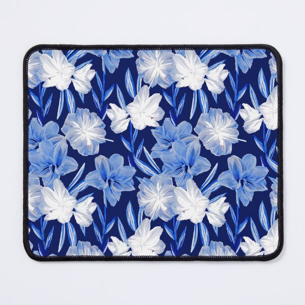 Item preview, Chinoiserie Blue Amaryllis designed and sold by elenabdesigns.