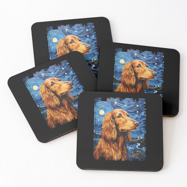 Item preview, Funny Irish Setter Starry Night Illustration Mom Dad Kids designed and sold by rafaeltto.