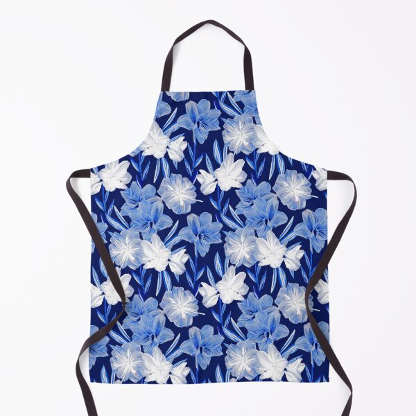 Item preview, Chinoiserie Blue Amaryllis designed and sold by elenabdesigns.