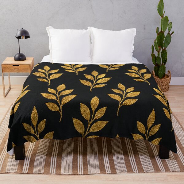 Item preview, Elegant Gold Foil Leaves Pattern designed and sold by Owcomm.