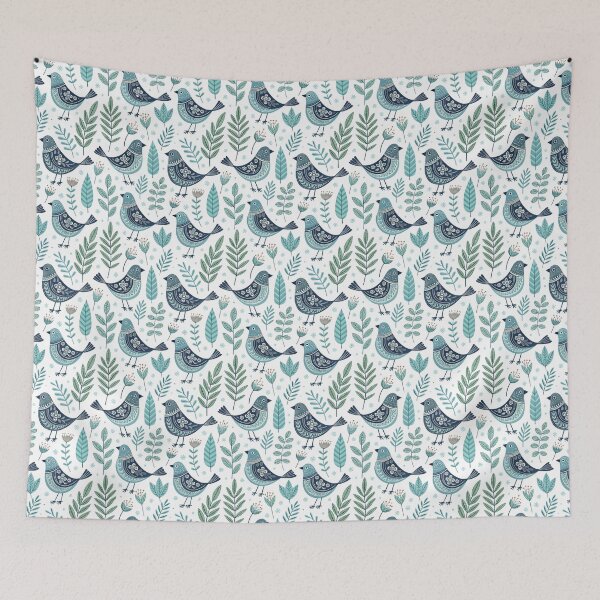 Item preview, Nordic Garden Bird Symbols | Scandinavian Folk Design designed and sold by Shuga-Design.