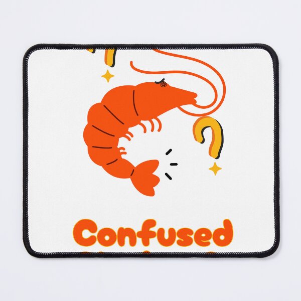 Item preview, Confused Shwimp Transparent designed and sold by Shrimps N Stuff.