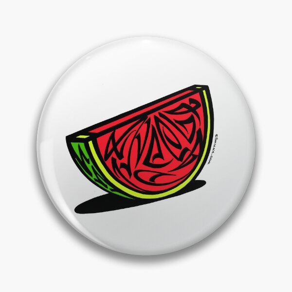 Item preview, Watermelon Modern Calligraphic ORNAMENT designed and sold by elmuna.