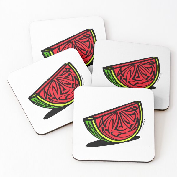 Item preview, Watermelon Modern Calligraphic ORNAMENT designed and sold by elmuna.