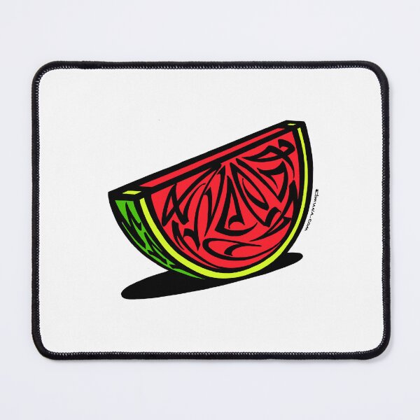 Item preview, Watermelon Modern Calligraphic ORNAMENT designed and sold by elmuna.