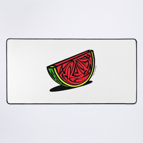 Item preview, Watermelon Modern Calligraphic ORNAMENT designed and sold by elmuna.