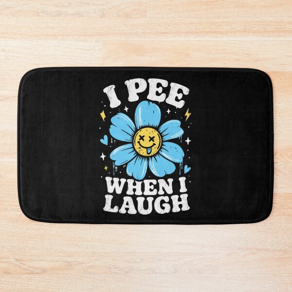 Item preview, I Pee When I Laugh Funny Flower Meme Retro Humor Design designed and sold by La-Nuna.