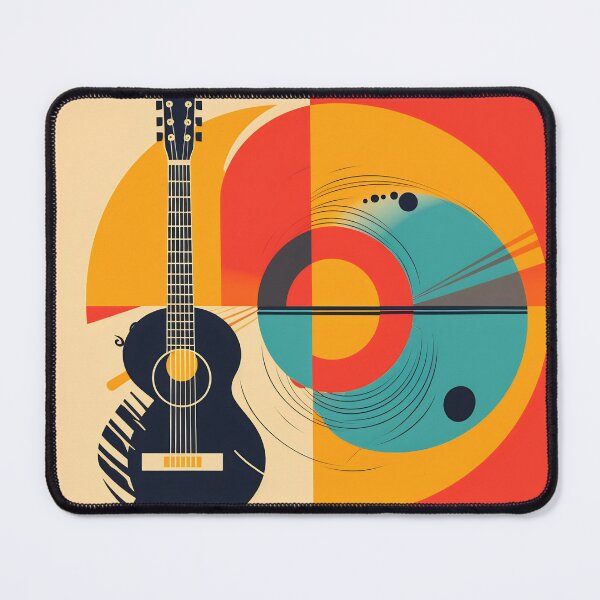 Item preview, Abstract colorful guitar picture. Digital illustration. Ready to poster usage designed and sold by anytka.