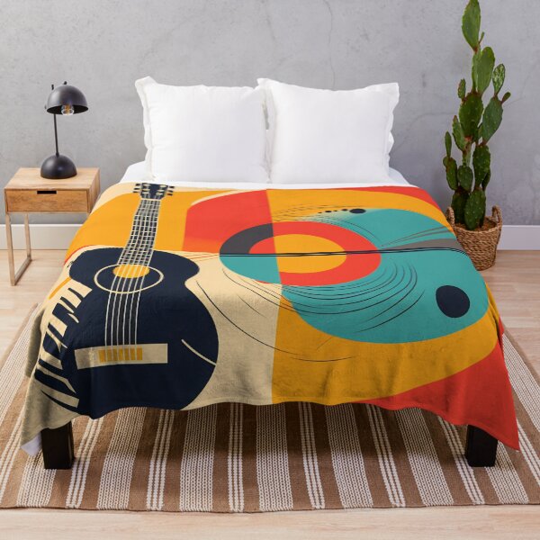 Item preview, Abstract colorful guitar picture. Digital illustration. Ready to poster usage designed and sold by anytka.