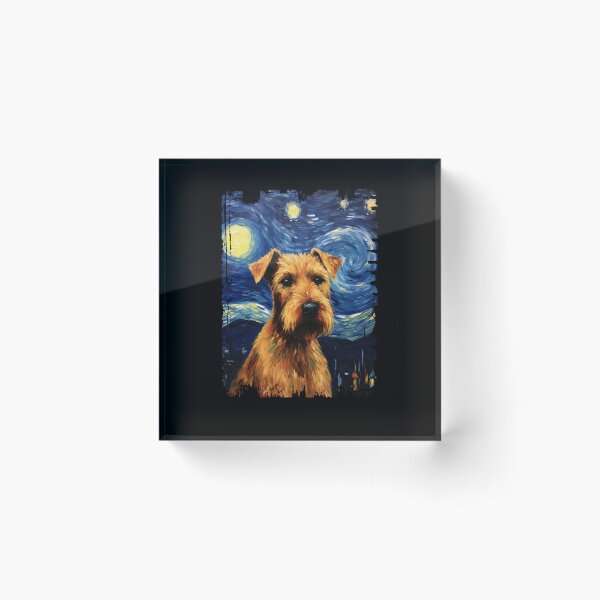 Item preview, Funny Irish Terrier Starry Night Illustration Mom Dad Kids designed and sold by rafaeltto.