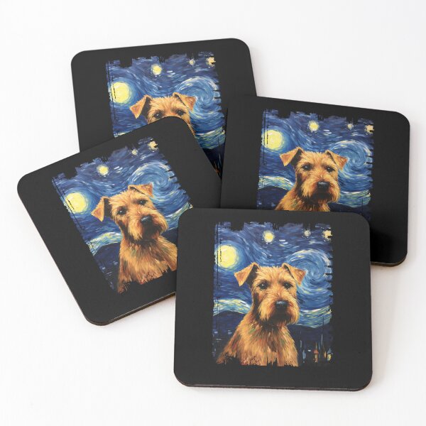 Item preview, Funny Irish Terrier Starry Night Illustration Mom Dad Kids designed and sold by rafaeltto.
