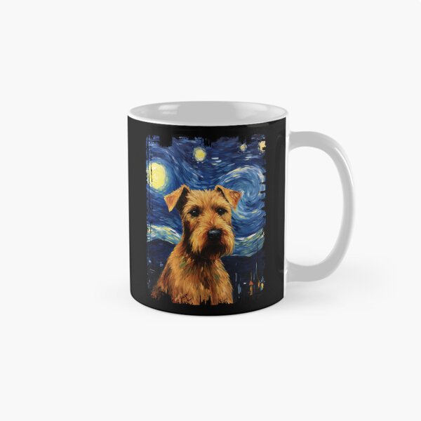 Item preview, Funny Irish Terrier Starry Night Illustration Mom Dad Kids designed and sold by rafaeltto.