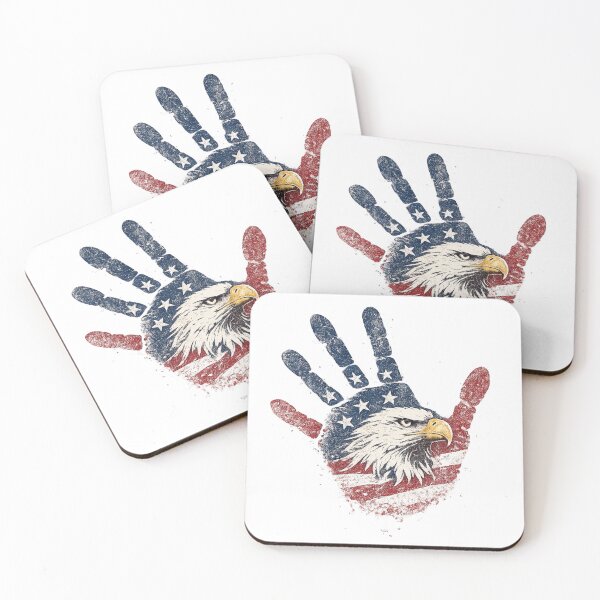 Item preview, American Eagle Handprint - Vintage Patriot Art designed and sold by BestDetailer.