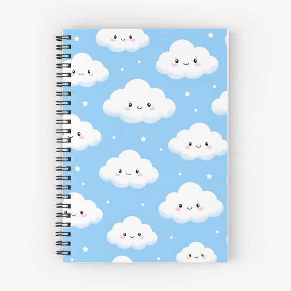 Item preview, Cute Kawaii Clouds Pattern designed and sold by Owcomm.