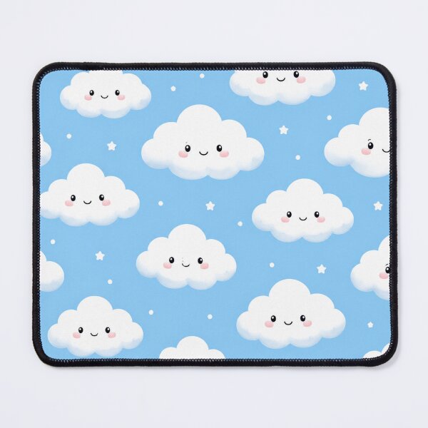 Item preview, Cute Kawaii Clouds Pattern designed and sold by Owcomm.