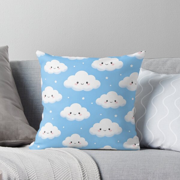 Item preview, Cute Kawaii Clouds Pattern designed and sold by Owcomm.