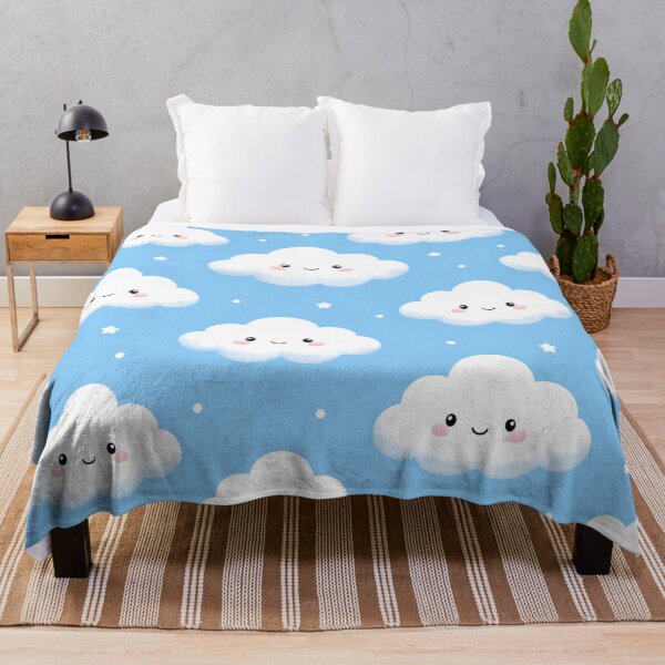 Item preview, Cute Kawaii Clouds Pattern designed and sold by Owcomm.